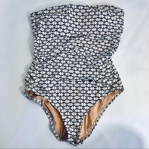 J Crew One Piece Swimsuit Medium NEW Strapless